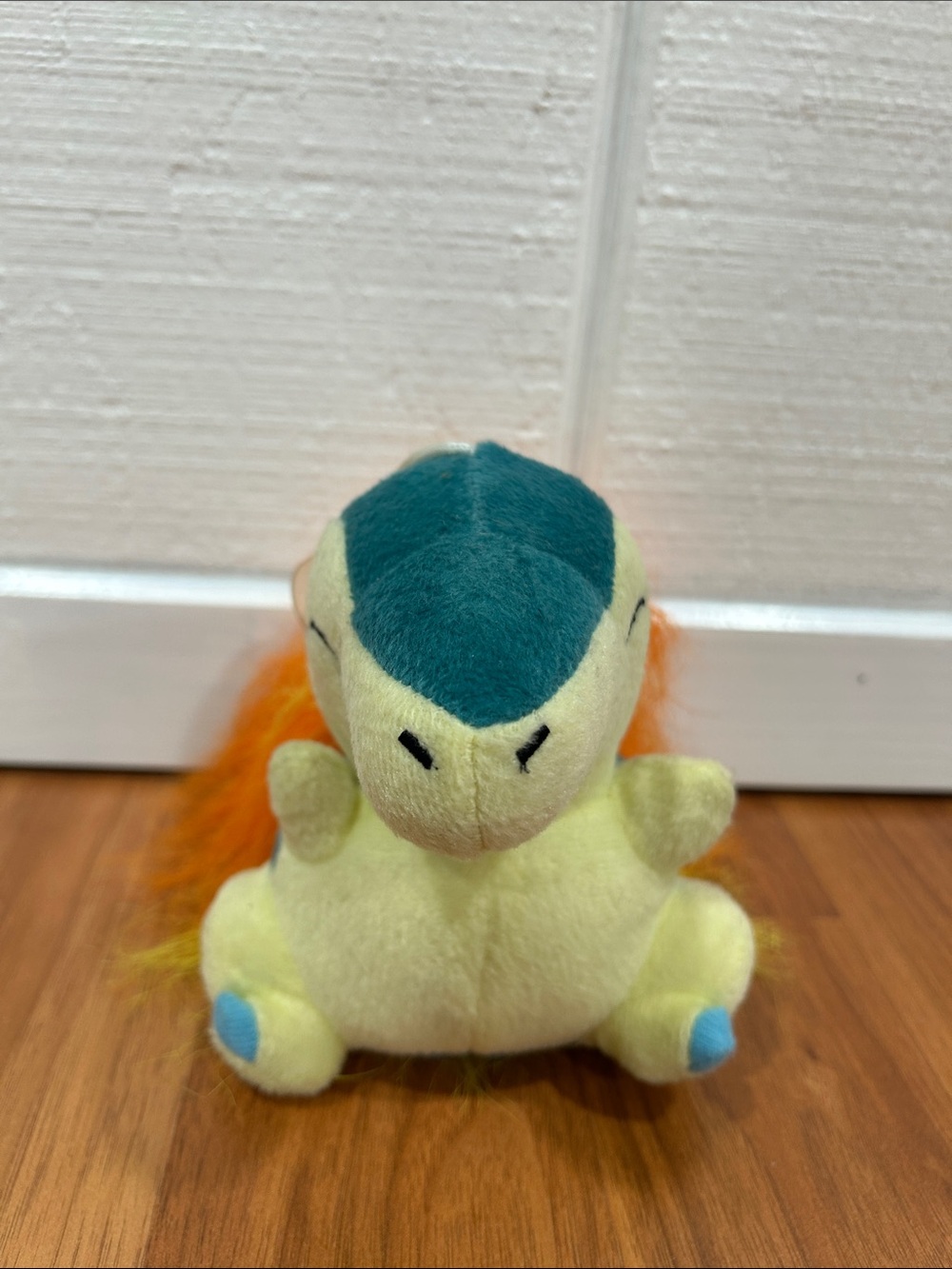 Pokemon Cyndaquil Plush - Light Green, Teal, Orange, Blue Accents